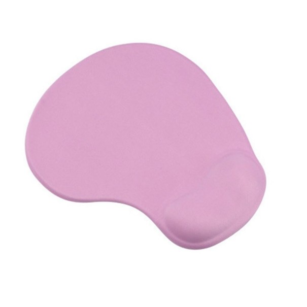 Tapis de souris avec repose-poignet rose