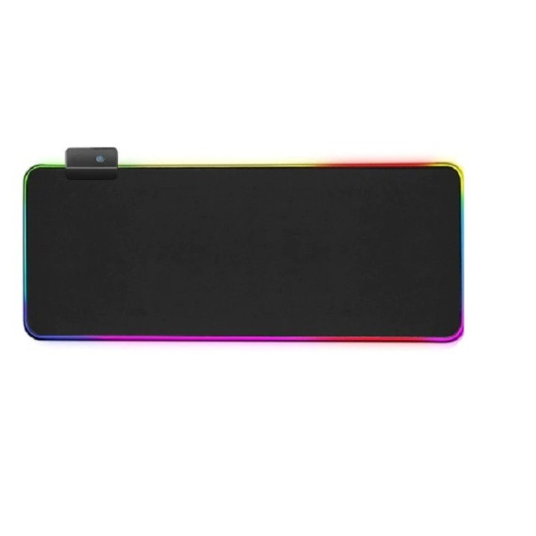 Tapis de souris et de clavier de jeu avec éclairage RGB 30 cm x 80 cm