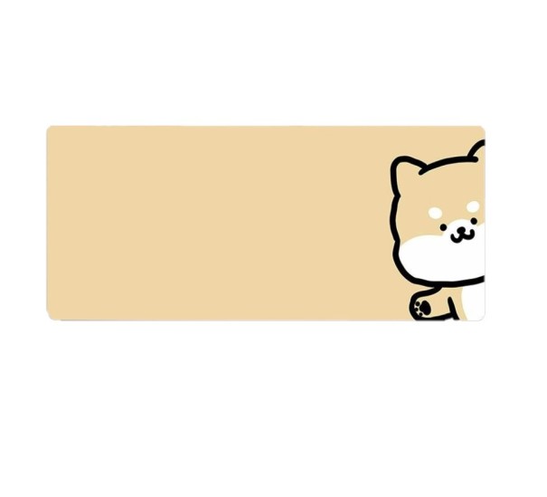 Tapis de souris et de clavier K2412 jaune 30 cm x 70 cm