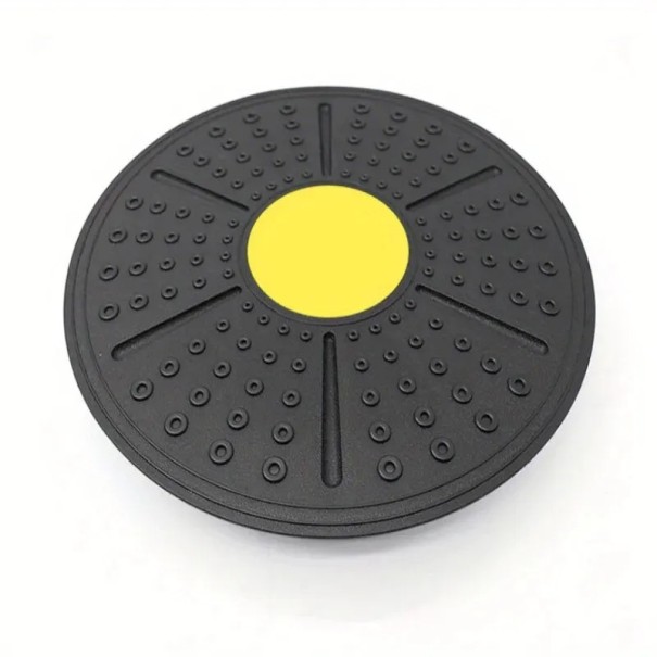 Tapis de yoga d&#39;équilibre 36 x 36 x 5 cm Planche en plastique pour la rééducation et la stabilité du corps jaune