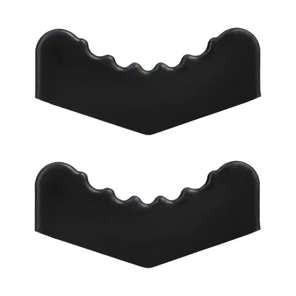 Tapis en caoutchouc pour cric automobile 2 pcs strié 6 tonnes noir protecteur de cadre universel 1