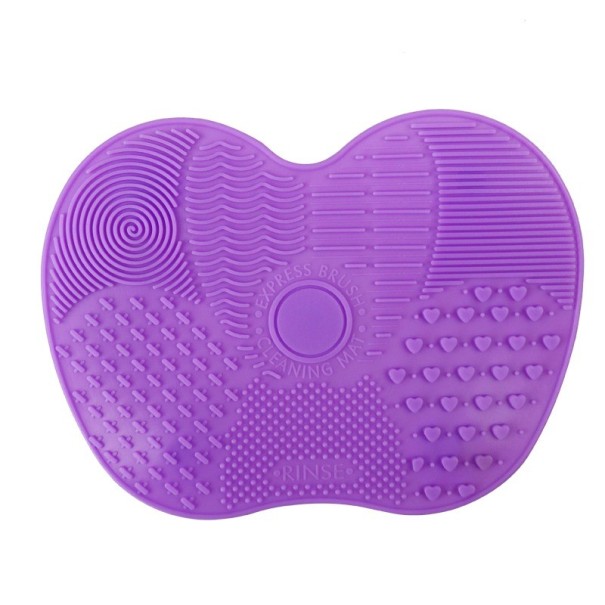 Tapis en silicone pour le nettoyage des pinceaux violet