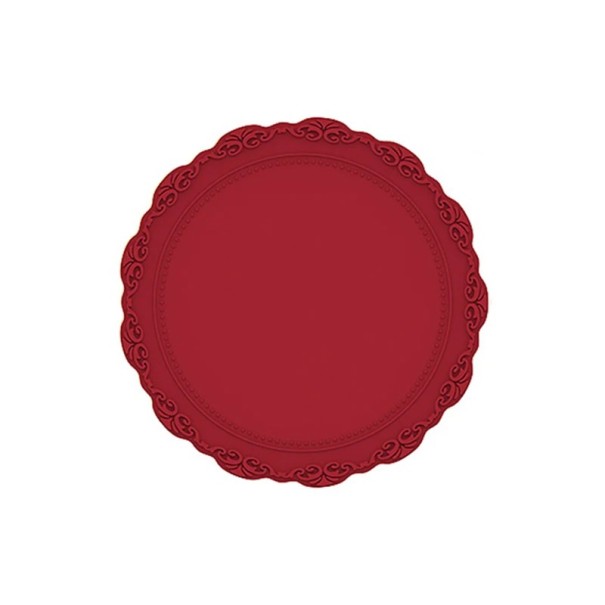 Tapis en silicone pour le scellement à la cire Sous-verre pour le scellement à la cire Accessoires pour le scellement à la cire rouge