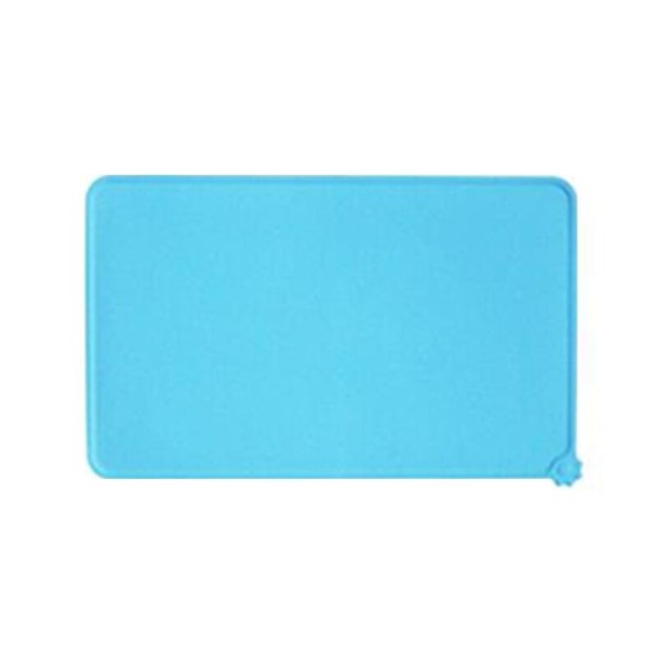 Tapis pour gamelle pour chiens et chats C740 bleu clair