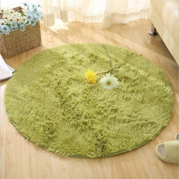 Tapis rond 200 cm vert