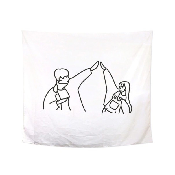 Tapisserie murale couple amoureux S 1