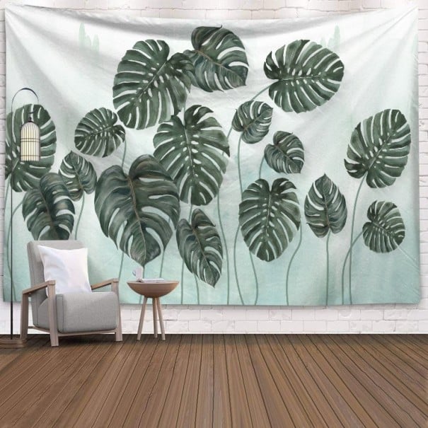 Tapiz de pared con hojas tropicales M 1