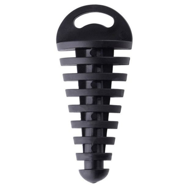 Tapón de escape de motocicleta negro