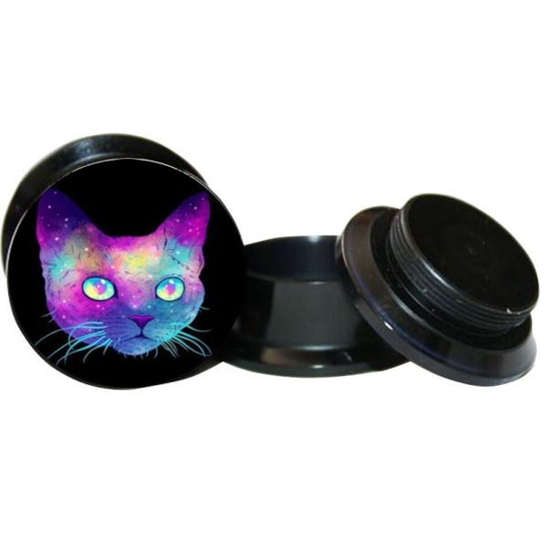 Tapón de rosca acrílico con impresión 16 mm