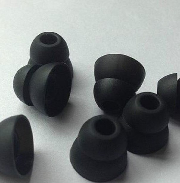 Tapones para los oídos dobles 10 uds. negro