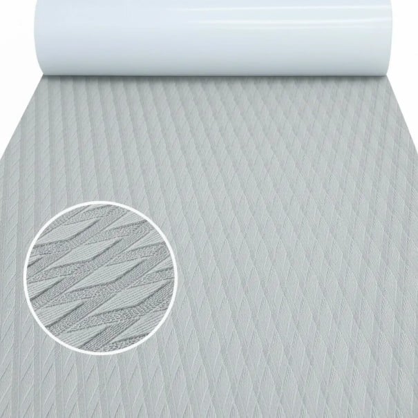 Tappetino antiscivolo per tavola da surf 2300 x 550 mm personalizzabile con forte adesivo per surf e paddleboard grigio