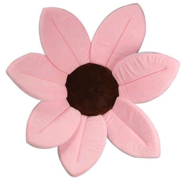 Tappetino da bagno per bambini a forma di fiore J3134 rosa