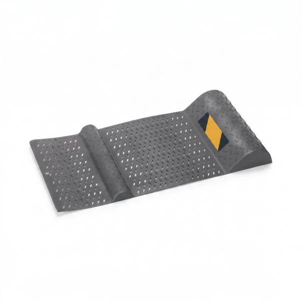 Tappetino di parcheggio per garage Fermapneumatici Antiscivolo e cuneo per ruote auto 52,5 x 25 x 5,2 cm Grigio Sotto le gomme Aiuto per il parcheggio 1