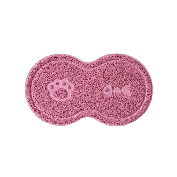 Tappetino per ciotola per cani e gatti C749 rosa
