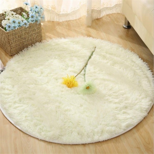 Tappeto rotondo 200 cm crema