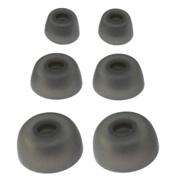 Tappi per cuffie 6 pz grigio scuro