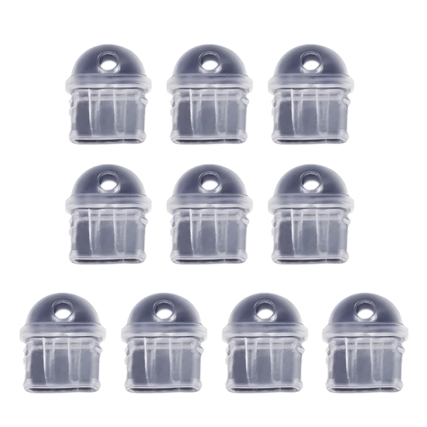 Tappo antipolvere in PVC per USB tipo C 1,1 x 0,9 cm 10 pezzi Copertura protettiva trasparente Porta di ricarica Smartphone DIY ciondolo Accessori 1