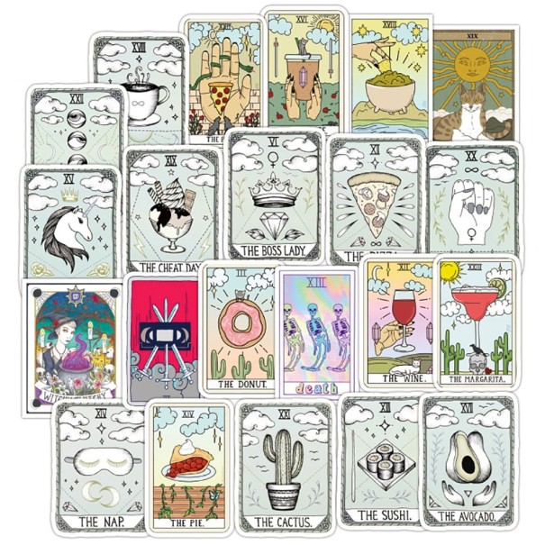 Tarot kártya matricák 10/30/50 db E206 2