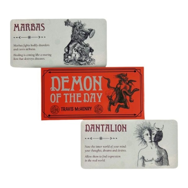 Tarotkaarten Demon waarzeggerij set 40 kaarten 9,8 x 4,8 cm geïllustreerde kaarten met demonische motieven voor waarzeggerij en symboliek 1