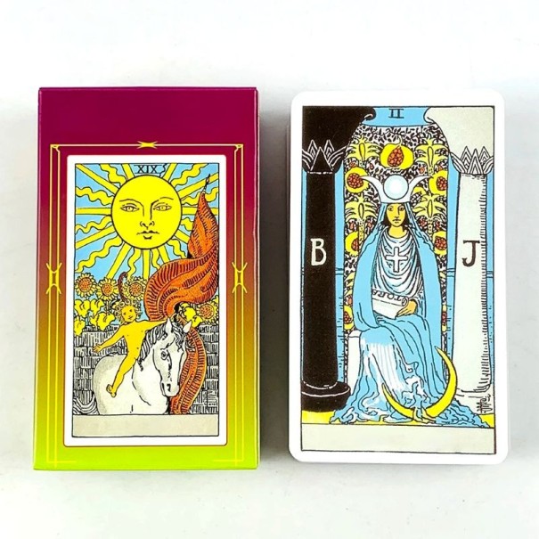 Tarotkort rysk version spådomskortlek 10,5 x 6,2 cm flerfärgade klassiska illustrationer för tolkning och spådom av ödet 1