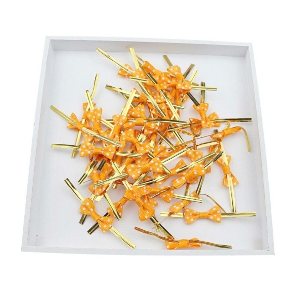 Tasklemmen met lint 100 stuks oranje