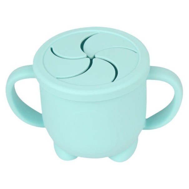 Tasse en silicone pour le stockage des aliments turquoise