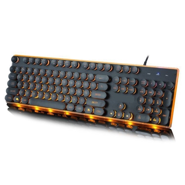 Tastatur mit orangefarbener Hintergrundbeleuchtung 1