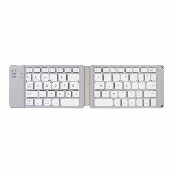 Tastatură Bluetooth pliabilă alb