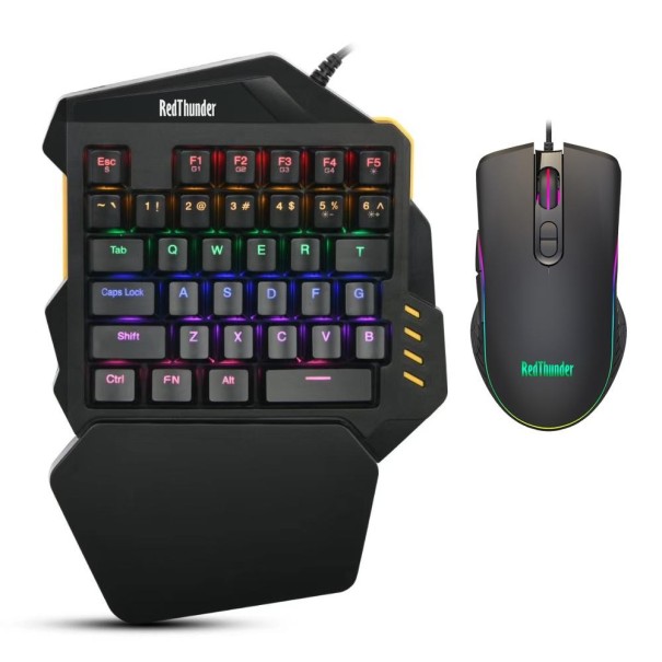 Tastatură de joc cu o singură mână și mouse 2