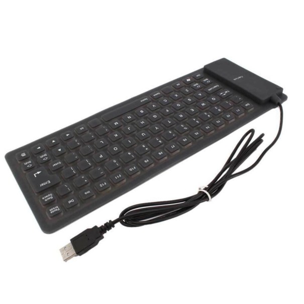 Tastatură din silicon K339 negru