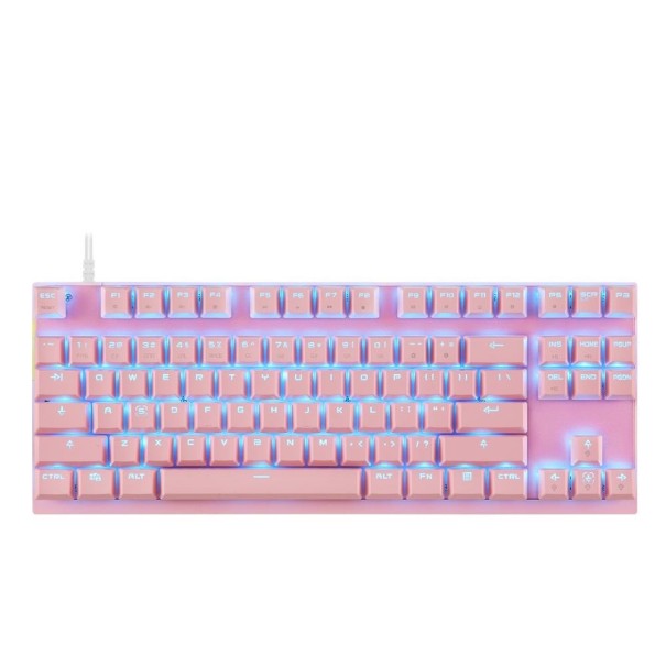 Tastatură K326 retroiluminată roz 2