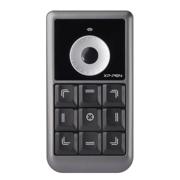 Tastiera wireless con nove tasti e controllo circolare per display touch e disegno ricevitore USB 2,4 GHz Dimensioni 13 x 7,1 x 1 cm 1