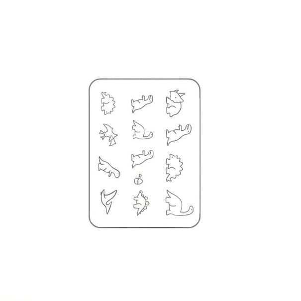 Tatouage temporaire avec des dinosaures Autocollant de tatouage semi-permanent résistant à l'eau Nouvelle technologie Durée jusqu'à 15 jours 1