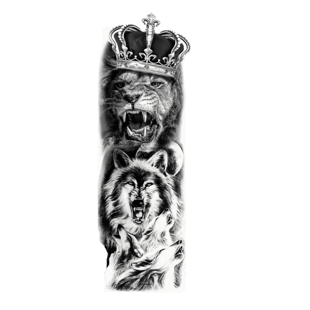 Tatuaje temporal de animales en la manga 2