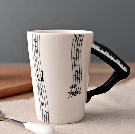 Taza de cerámica con música J681 7