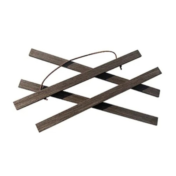 Teakhouten dennenhouten magnetisch frame 30 cm voor afbeelding poster canvas fotolijst kunst wandhouder interieurdecoratie donkerbruin