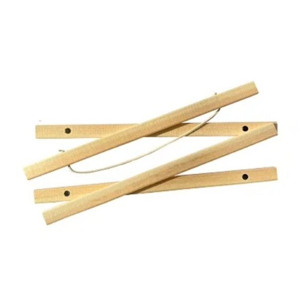 Teakista ja mäntyä oleva puinen magneettikehys 30 cm taululle, julisteelle, kankaille, valokuvakehys, taiteellinen ripustustuki sisustukseen vaaleanruskea