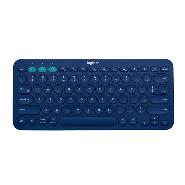 Teclado bluetooth sem fios K301 azul