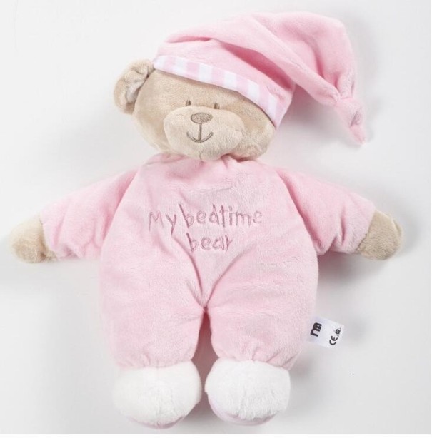 Teddybär im Pyjama rosa