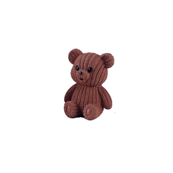 Teddybärfigur aus Kunststoff braun S