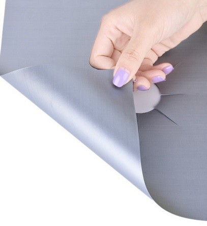 Teflon beschermhoezen voor gasfornuizen - 4 stuks zilver