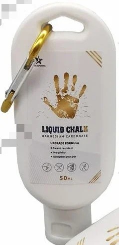 Tekuté magnézium 50 ml Biele tekuté magnézium proti sklzu na posilňovanie, vzpieranie, gymnastiku aj lezenie Fitness doplnok do ruky 1