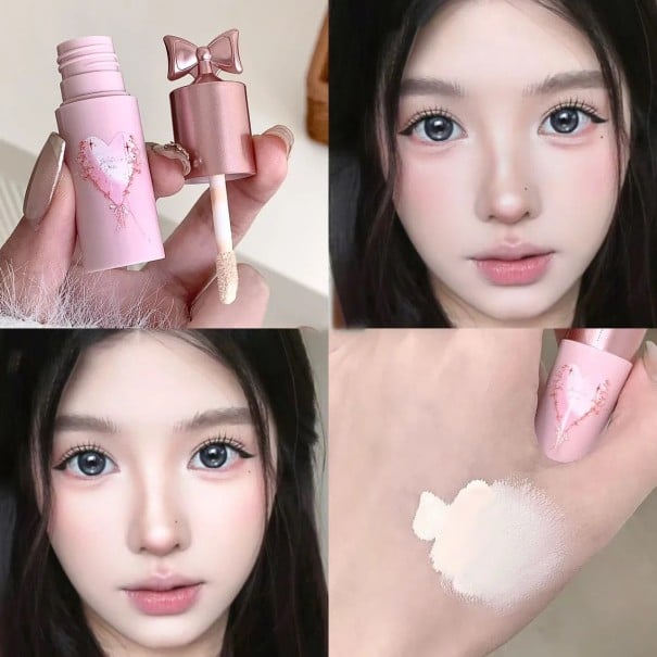 Tekutý korektor v tubě se štětečkem na maskování kruhů, akné, zarudnutí a pigmentových skvrn, lehká krycí textura, dlouhotrvající 1