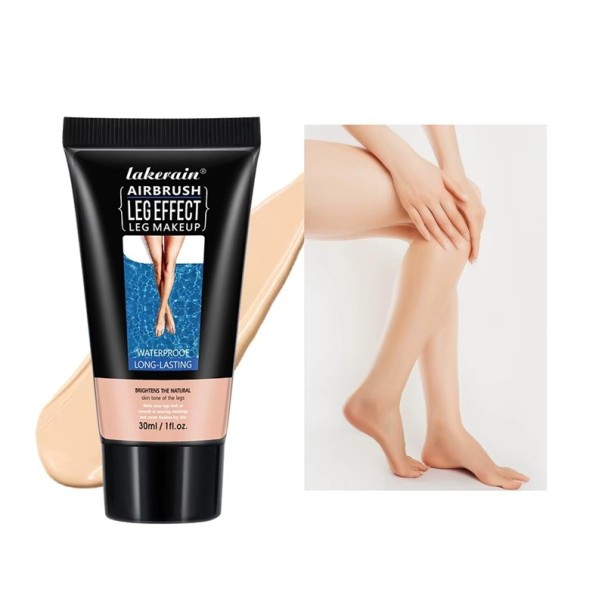 Tekutý make-up na nohy 30 ml Voděodolný korektor sjednocující tón pleti Výživný rozjasňující krém s dlouhotrvajícím efektem a hydratací 1