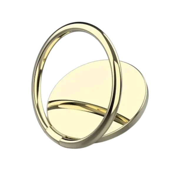 Telefonhållare i metall med magnet Självhäftande fingerring 360° roterbar Universalhållare för mobiltelefon och surfplatta guld