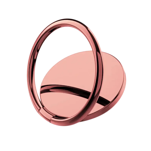 Telefonhållare i metall med magnet Självhäftande fingerring 360° roterbar Universalhållare för mobiltelefon och surfplatta rosa