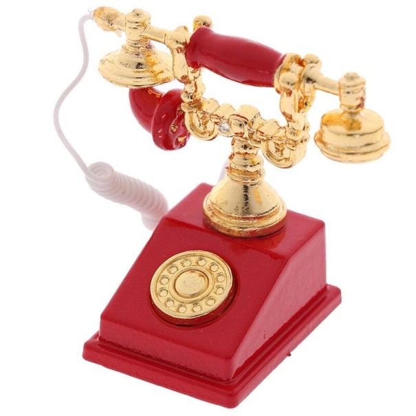 Téléphone pour poupée rouge