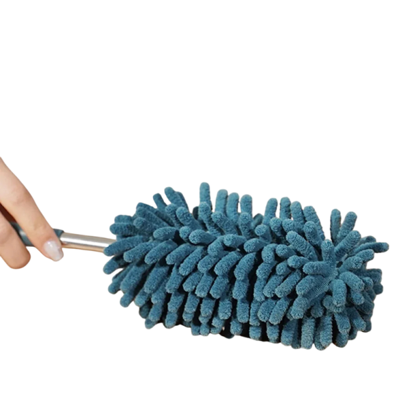Telescoop stofborstel 26–80 cm Uittrekbare stofdoek met flexibele handgreep voor auto en huis Vangnet voor spinnenwebben en huisstofmijten Verschillende kleuren blauw