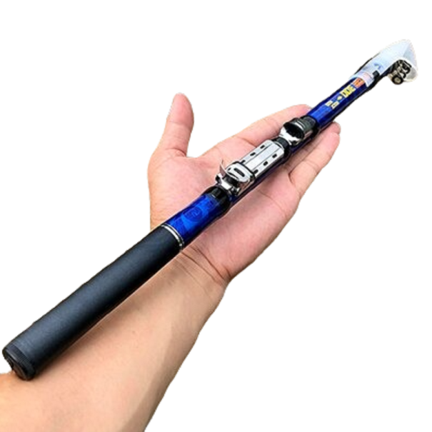 Telescopische hengel 2,1 m blauw