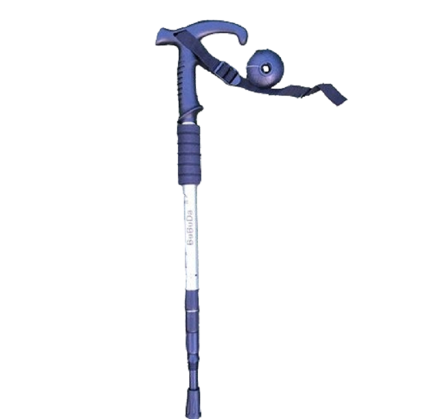 Telescopische wandelstok 52 - 110 cm T1214 zilver